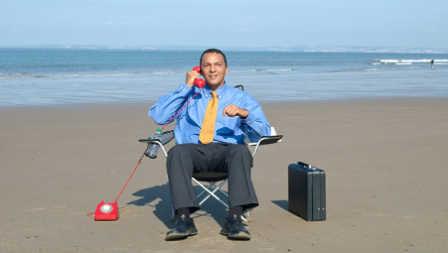 descanso stress playa